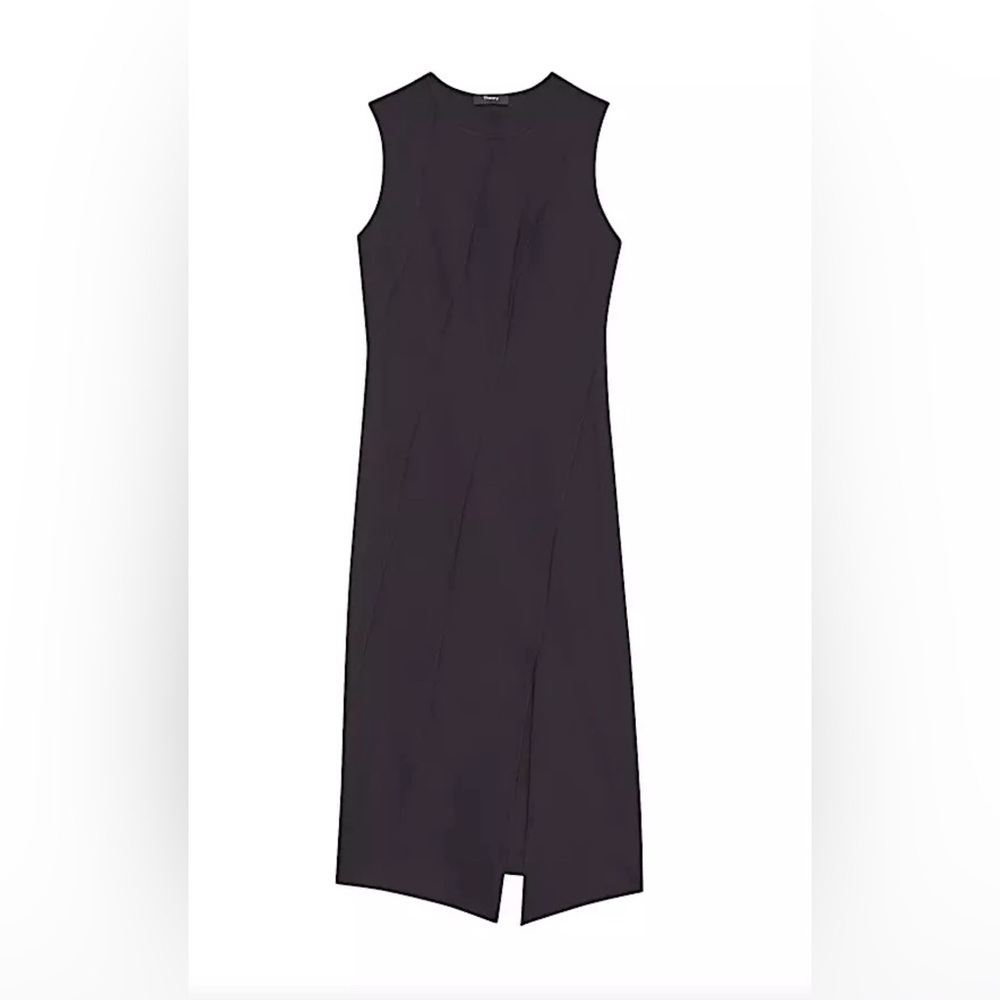 Theory Women Black Precision‎ Ponte Seamed Dress Size L - Picture 3 of 3